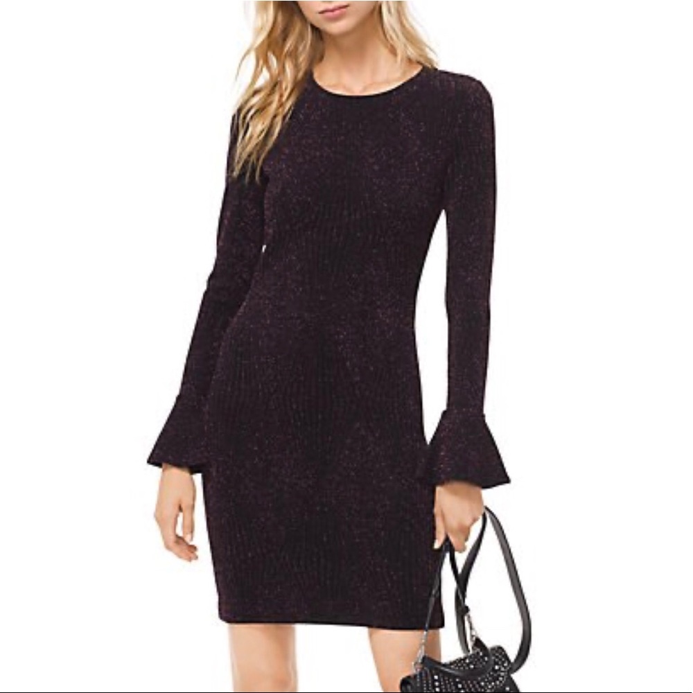 Michael Kors Metallic Bodycon Dress Size XS